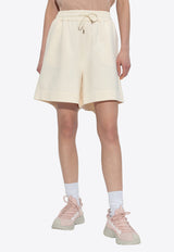 Moncler Logo Patch Mini Shorts Cream K10938H00011 89A1K-034