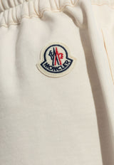 Moncler Logo Patch Mini Shorts Cream K10938H00011 89A1K-034