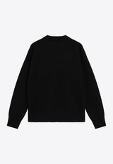 AMI PARIS Ami De Coeur Wool Sweater Black UKS838018/S_AMI-009