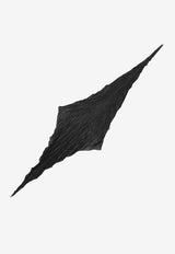 AMI PARIS Crinkle Twisted Scarf Black USF688AW0029_001