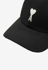 AMI PARIS Embroidered Baseball Cap Black UCP277AW0028_001