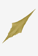 AMI PARIS Crinkle Twisted Scarf Green USF688AW0029_A035