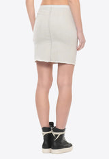 Rick Owens DRKSHDW Sacri Denim Mini Skirt Off-white DS01F4346SDMW_51