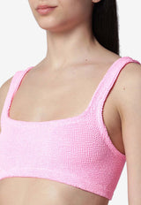 Hunza G Xandra Crinkled Bikini Bubblegum XANDRANY/S_HUNZA-BU