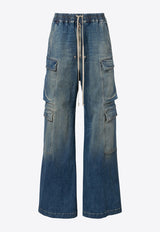 Rick Owens DRKSHDW Temple Double Cargo Jumbo Belas Jeans Blue DS01F4324SDWB_06