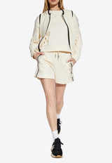 Moncler Logo Patch Mini Shorts Cream K10938H00017 89A1K-034