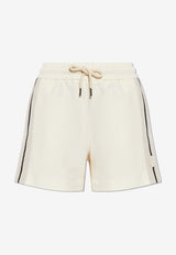 Moncler Logo Patch Mini Shorts Cream K10938H00017 89A1K-034