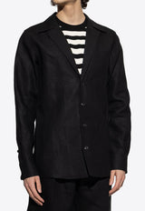 Dolce & Gabbana Long-Sleeved Linen Shirt Black G5MX5T FU4MC-N0000