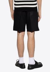 Dolce & Gabbana Bermuda Linen Shorts Black GW0MAT FU4MC-N0000
