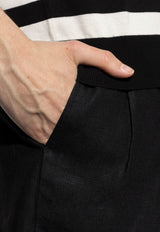 Dolce & Gabbana Bermuda Linen Shorts Black GW0MAT FU4MC-N0000