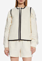 Moncler Smanicato Zip-Up Vest Cream K10938G00039 89AX9-034