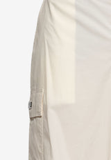 Dolce & Gabbana Logo Plaque Cargo Shorts Cream GZ2EAT FUEFJ-W0802