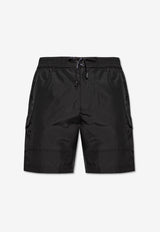 Dolce & Gabbana Logo Plaque Swim Shorts Black M4F42T ONR46-N0000