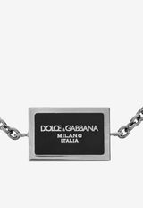 Dolce & Gabbana Logo Plaque Bracelet Silver WBR1D1 W1111-G7657