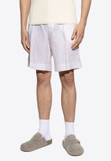 Dolce & Gabbana Bermuda Linen Shorts White GW0MAT GI952-W4147