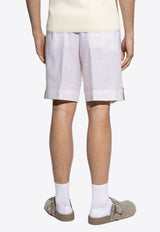 Dolce & Gabbana Bermuda Linen Shorts White GW0MAT GI952-W4147