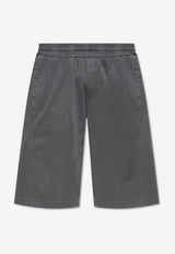 Dolce & Gabbana Logo Plaque Bermuda Shorts Gray GP0S5T G7N7G-N0352