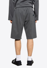 Dolce & Gabbana Logo Plaque Bermuda Shorts Gray GP0S5T G7N7G-N0352