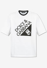Dolce & Gabbana Printed Logo T-shirt White G8SH6T G7O5W-W0800