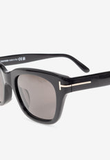 Tom Ford Snowdon T-Logo Square Sunglasses Gray FT0237-F 0-5101A