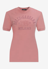 Dolce & Gabbana DG Milano Print T-shirt Pink F8N08Z GDCX2-F2528