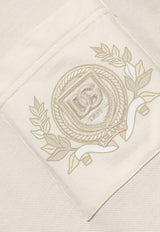 Dolce & Gabbana Logo Crest Polo T-shirt Cream G8SN8Z G7O2I-A4567