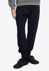 Dolce & Gabbana Logo Plaque Wool Track Pants Navy GXU21T JCVXB-B0665
