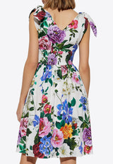 Dolce & Gabbana V-neck Floral Dress Multicolor F6I0AT HS5S6-HA5KT