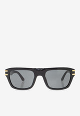 Dolce & Gabbana DG Logo Square Sunglasses Gray 0DG4496 0-501 87