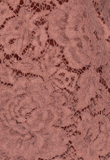 Dolce & Gabbana Floral Lace Top Pink F8V21T HLM7L-F0473
