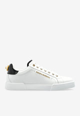 Dolce & Gabbana Portofino Calfskin Low-Top Sneakers White CK2329 AH506-89662