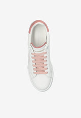 Dolce & Gabbana Portofino Leather Low-Top Sneakers White CK2324 AV066-87587