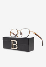 Balmain Saint Jean II Geometric Glasses Clear BPX-166B-48 0-0