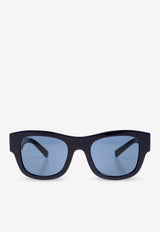 Dolce & Gabbana Logo Plaque Square Sunglasses Navy 0DG4509 0-309480