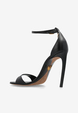 Dolce & Gabbana Devotion 105 Polished Leather Sandals Black CR1775 A5738-80999