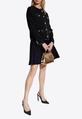 Dolce & Gabbana Tweed Buttoned Blazer Black F27DAZ FU3JL-N0000