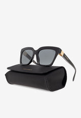 Dolce & Gabbana Butterfly Logo Sunglasses Gray 0DG4498 0-501 87
