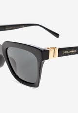 Dolce & Gabbana Butterfly Logo Sunglasses Gray 0DG4498 0-501 87