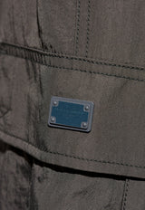 Dolce & Gabbana Logo Plaque Cargo Pants Gray GP0O9T FUS28-N0636