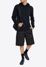 Dolce & Gabbana Logo Plaque Wool Hooded Sweatshirt Black GXX84T JCVXB-B0665