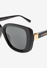 Dolce & Gabbana Butterfly Logo Sunglasses Gray 0DG4495 0-501 87