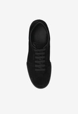 Dolce & Gabbana Portofino Yacht Perforated Suede Sneakers Black A20189 A6688-8B956