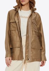 Moncler Agax Field Jacket Brown K10931A00147 598GG-20J