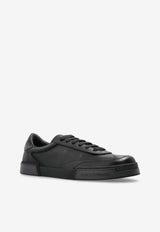 Dolce & Gabbana Portofino Leather Low-Top Sneakers Black A20190 A6A88-8B956