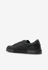 Dolce & Gabbana Portofino Leather Low-Top Sneakers Black A20190 A6A88-8B956