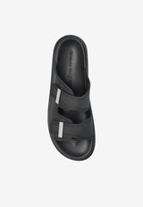 McQueen Hybrid Logo Sandals Black 663563 W4Z51-1081
