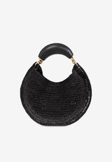 Chloé Summer Banana Woven Basket Bag Black CH25US902 P08-001