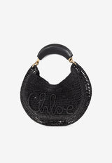 Chloé Summer Banana Woven Basket Bag Black CH25US902 P08-001