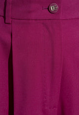 Dolce & Gabbana Wool Tailored Pants Purple FTC3MT FUBFL-F0321