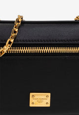 Dolce & Gabbana Sicily Leather Crossbody Bag Black BB7800 B7321-80999